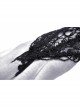 Black Sexy Lace Fingerless Tulle Gothic Lace Fishnet Gloves