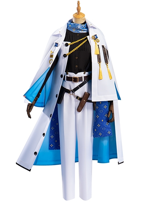Nijisanji Vtuber Ike Eveland Initial Outfit Halloween Cosplay Costume Full Set