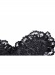 Gothic Chain Black Lace Lace Personality Hairpin Big Cross Tiara