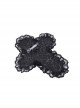 Gothic Chain Black Lace Lace Personality Hairpin Big Cross Tiara