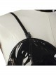 Death Note Amane Misa Halloween Cosplay Costume Sexy Black Sling Leather Dress Full Set