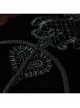 Gothic Black Decal Velvet Square Cushion Pillow Cover Sleeve
