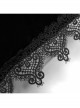 Gothic Black Decal Velvet Square Cushion Pillow Cover Sleeve