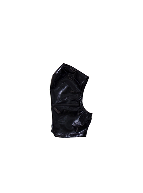 Game Ghostwire Tokyo Hannya Outfit Halloween Cosplay Accessories Black Headcover