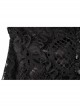 Gothic Black Elegant Lace Corset Tie Aesthetic Long Tail Sexy Tulle Hem Dress