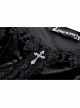 Black Pagoda Sleeve Square Neck Velvet Lace Up Sexy Gothic Cool Double Princess Dress