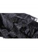 Black Pagoda Sleeve Square Neck Velvet Lace Up Sexy Gothic Cool Double Princess Dress