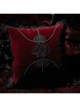 Gothic Red Decal Velvet Cushion Pillow Cover Sleeve