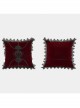 Gothic Red Decal Velvet Cushion Pillow Cover Sleeve