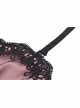 Cool Black Mesh Double Layer Pink Cute Punk Sling Side Zipper Tube Top Doll Dress