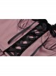 Cool Black Mesh Double Layer Pink Cute Punk Sling Side Zipper Tube Top Doll Dress