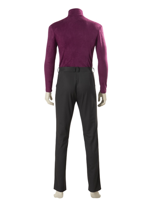 The Falcon And The Winter Soldier Baron Zemo Helmut Zemo Halloween Cosplay Costume Purplish Red Bottoming Top