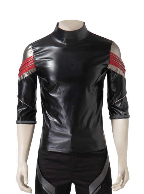 The Falcon And The Winter Soldier Falcon Sam Wilson Black Red Battle Suit Halloween Cosplay Costume Black Bottoming Top