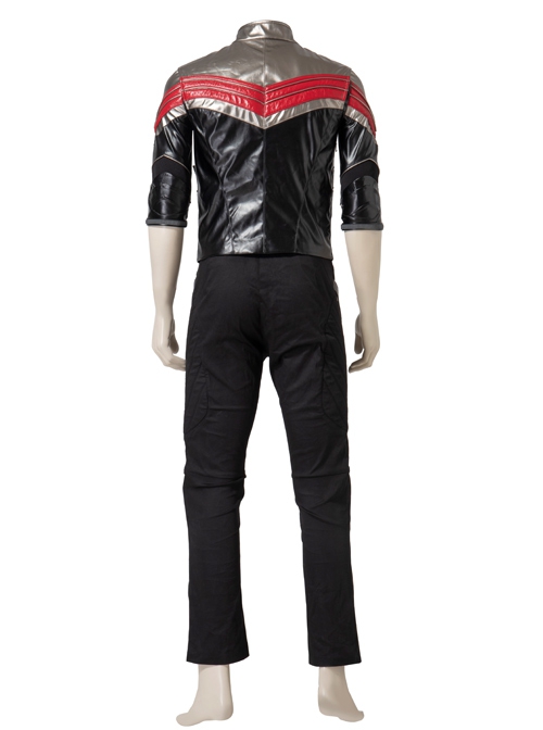 The Falcon And The Winter Soldier Falcon Sam Wilson Black Red Battle Suit Halloween Cosplay Costume Black Bottoming Top