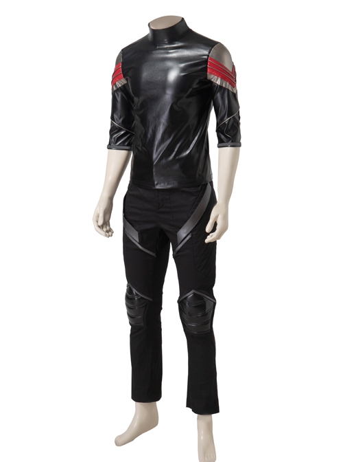 The Falcon And The Winter Soldier Falcon Sam Wilson Black Red Battle Suit Halloween Cosplay Costume Black Bottoming Top