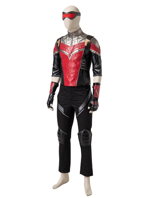 The Falcon And The Winter Soldier Falcon Sam Wilson Black Red Battle Suit Halloween Cosplay Costume Vest