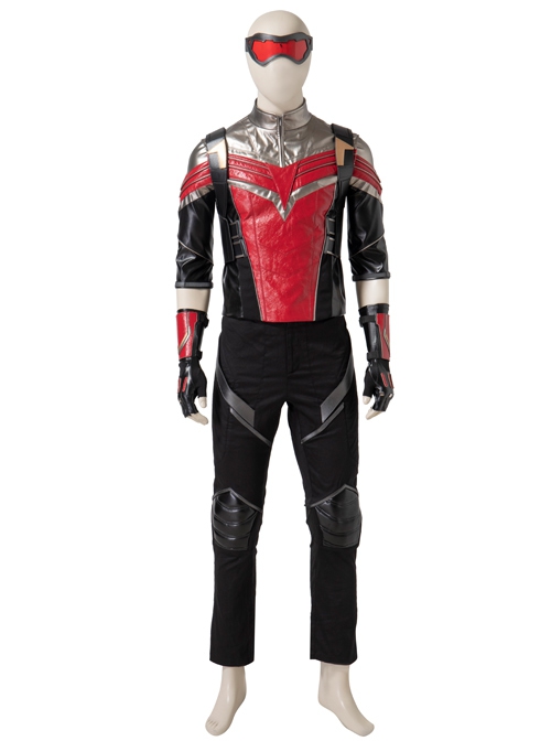The Falcon And The Winter Soldier Falcon Sam Wilson Black Red Battle Suit Halloween Cosplay Costume Vest