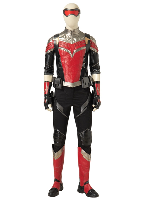 The Falcon And The Winter Soldier Falcon Sam Wilson Black Red Battle Suit Halloween Cosplay Accessories Wrist Guards