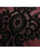 Gothic Red Decal Ornate Hold Square Pillow Cushion