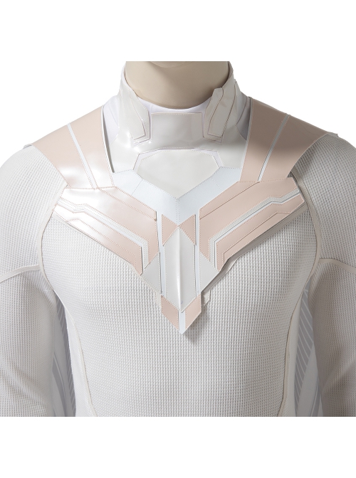 Wanda Vision White Vision Halloween Cosplay Costume White Bodysuit