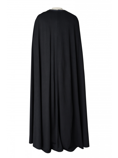 Man Of Steel 2 Superman Clark Kent Black Battle Suit Halloween Cosplay Costume Black Cloak