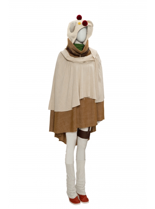 Final Fantasy VII Remake Yuffie Kisaragi Halloween Cosplay Costume Inner Cloak And Outer Cloak