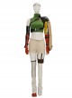 Final Fantasy VII Remake Yuffie Kisaragi Halloween Cosplay Costume Green Vest