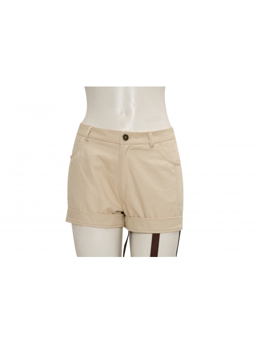 Final Fantasy VII Remake Yuffie Kisaragi Halloween Cosplay Costume Brown Shorts