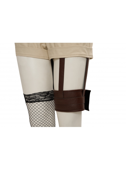 Final Fantasy VII Remake Yuffie Kisaragi Halloween Cosplay Costume Brown Shorts