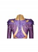 Titans Season 3 Starfire Koriand'r Purple Battle Suit Halloween Cosplay Costume Bodysuit