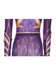 Titans Season 3 Starfire Koriand'r Purple Battle Suit Halloween Cosplay Costume Bodysuit