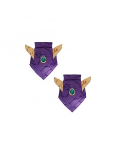 Titans Season 3 Starfire Koriand'r Purple Battle Suit Halloween Cosplay Accessories Shoulder Guards