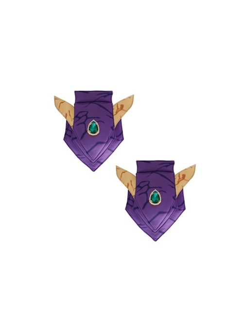 Titans Season 3 Starfire Koriand'r Purple Battle Suit Halloween Cosplay Accessories Shoulder Guards