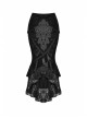 Lace Stitching Black Package Hip Sexy Gothic Classic Queen Jacquard Fishtail Skirt