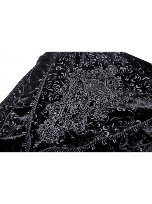 Lace Stitching Black Package Hip Sexy Gothic Classic Queen Jacquard Fishtail Skirt