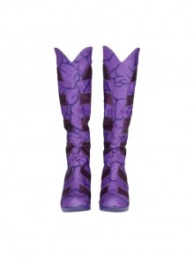 Titans Season 3 Starfire Koriand'r Purple Battle Suit Halloween Cosplay Accessories Purple Boots