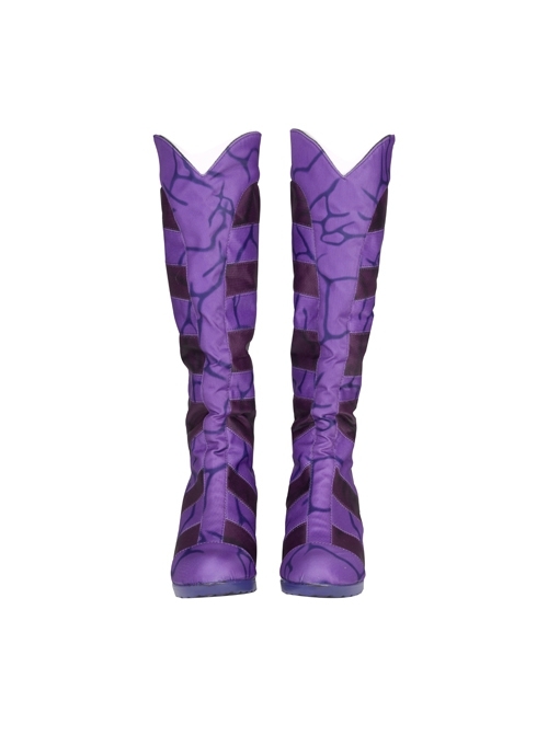 Titans Season 3 Starfire Koriand'r Purple Battle Suit Halloween Cosplay Accessories Purple Boots
