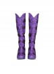Titans Season 3 Starfire Koriand'r Purple Battle Suit Halloween Cosplay Accessories Purple Boots