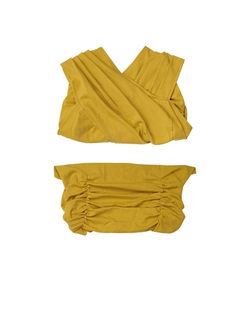 Raya And The Last Dragon Raya Adult Version Suit Halloween Cosplay Costume Yellow Bottoming Top