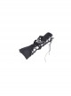 Punk Black Tie-up Ripped Design Long Gloves