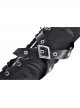 Punk Black Tie-up Ripped Design Long Gloves