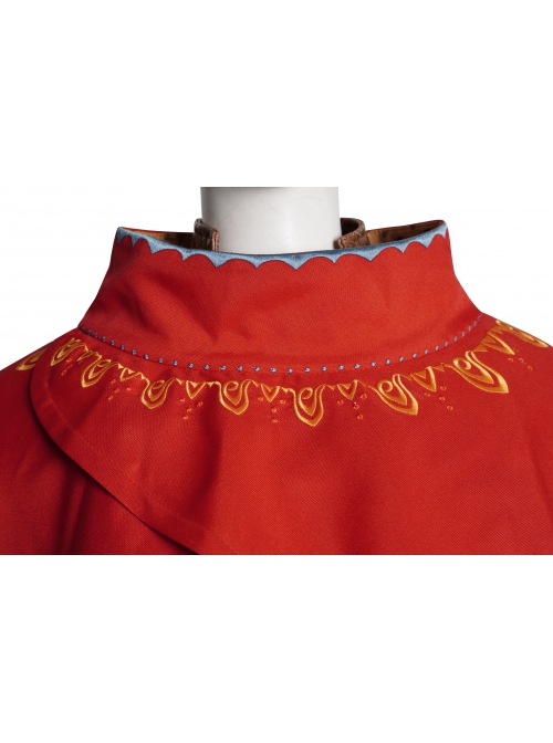 Raya And The Last Dragon Raya Adult Version Suit Halloween Cosplay Costume Red Cloak