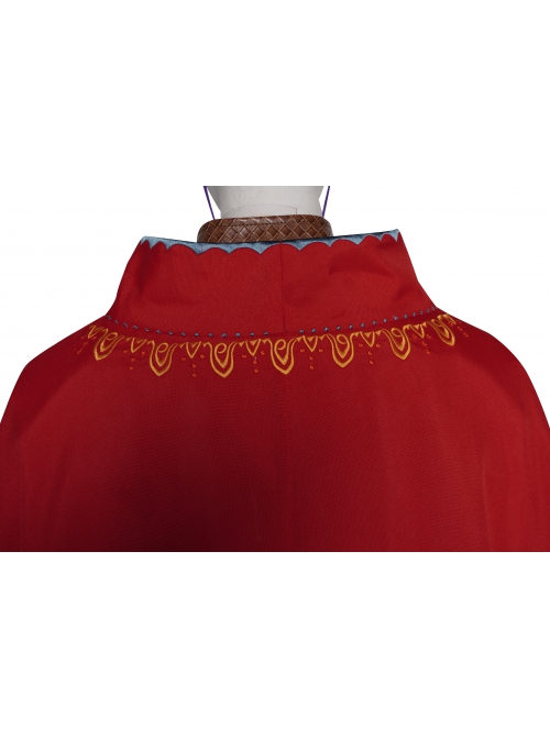 Raya And The Last Dragon Raya Adult Version Suit Halloween Cosplay Costume Red Cloak