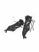 Gothic Lolita Elegant Black Embroidery Lace Gloves