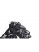 Gothic Lolita Elegant Black Embroidery Lace Gloves