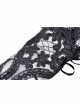 Gothic Lolita Elegant Black Embroidery Lace Gloves