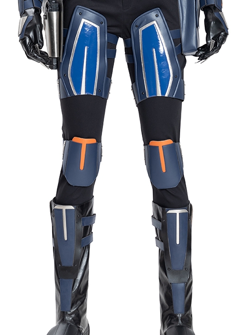 Black Widow Taskmaster Battle Suit Halloween Cosplay Accessories Leg Guards And Knee Guards