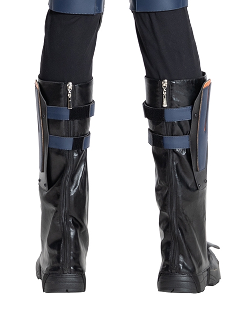Black Widow Taskmaster Battle Suit Halloween Cosplay Accessories Black Shoe Covers