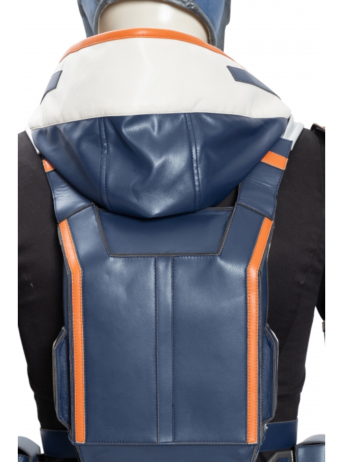 Black Widow Taskmaster Battle Suit Halloween Cosplay Accessories Blue Backpack