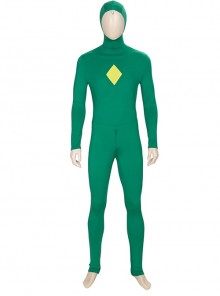 Wanda Vision Vision Green Bodysuit Yellow Cloak Halloween Cosplay Costume Green Bodysuit